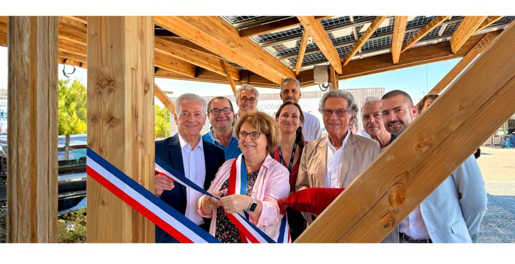 Photographie de l'inauguration à Roissy-en-France