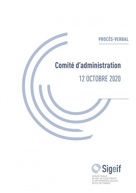 PV COMITÉ DU 12 OCTOBRE 2020