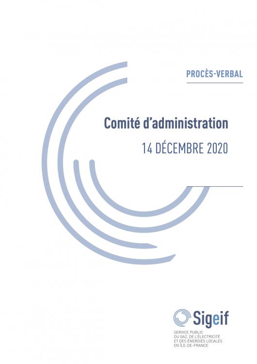 PV COMITÉ DU 14 DÉCEMBRE 2020