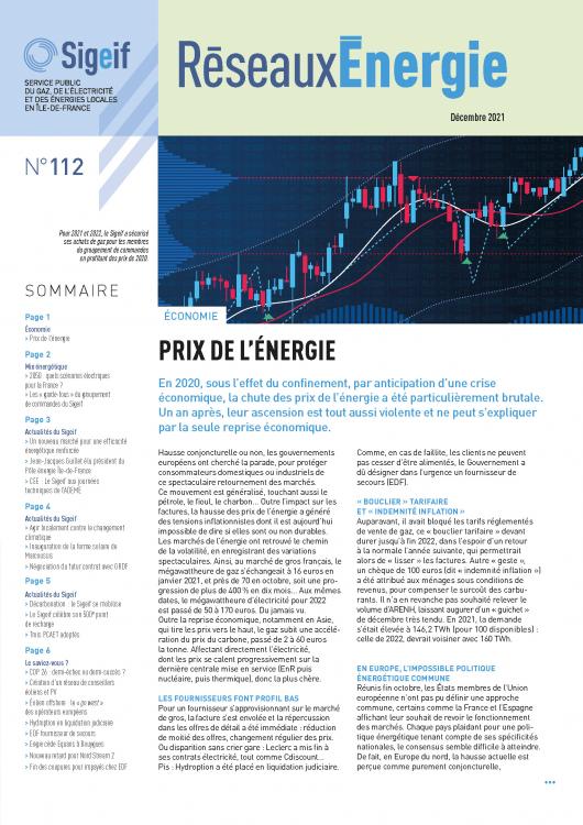 RÉSEAUX ÉNERGIE N°112  - DÉCEMBRE 2021