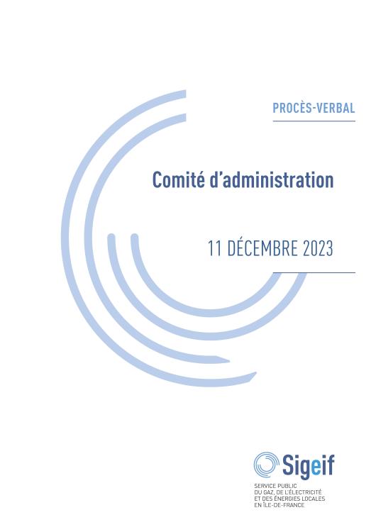 PV COMITÉ DU 11 DÉCEMBRE 2023